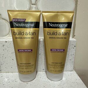 2- Neutrogena Build A Tan Gradual Sunless Tan 6.7 Ounce New